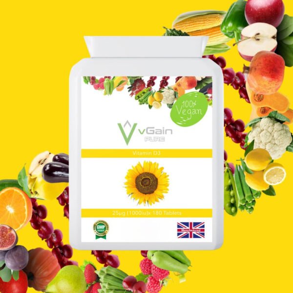 Vegan Vitamin D3 1000IU — 180 Tablets